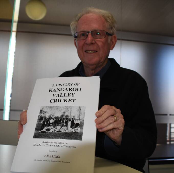 A History of Kangaroo Valley Cricket author Alan Clark was presented life membership of the Kangaroo Valley Historical Society, “in appreciation of numerous publications of Kangaroo Valley history recorded in books and publications over many years”.