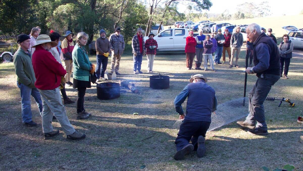 Shoalhaven Landcare members and volunteers taking part in a tree planting event. Sixteen days of activities are planned locally for the Sustaining Landcare Week.