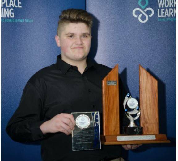 TOP STUDENT: Nowra High Schools Mason Forrester was named the Vocational Education and Training (VET) outstanding student of the year and Hospitality student of the year.