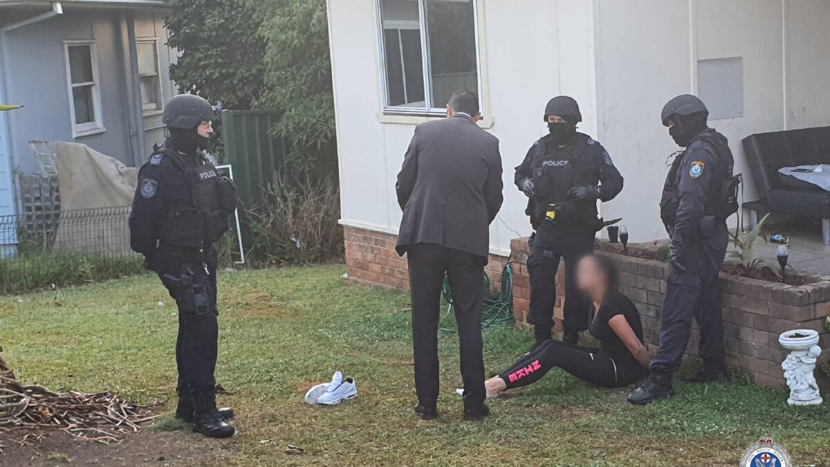 ARREST: South Coast Police have arrested three men and two women in simultaneous drug raids in the Shoalhaven on Friday morning. Image: NSW Police