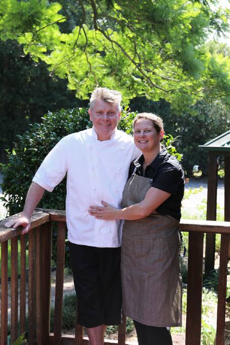 The Butter Factory Restaurant at Pyree owners Andrew and Maria Heffill. File photo.