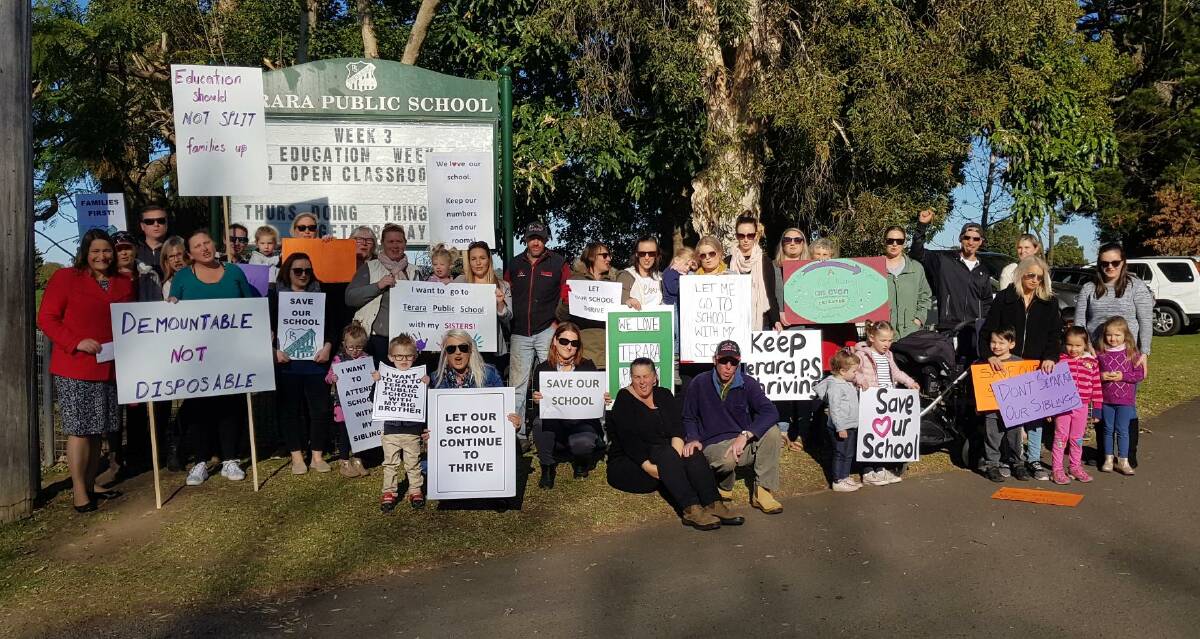 Terara Public School parents will continue to fight to keep their school a its current size.

