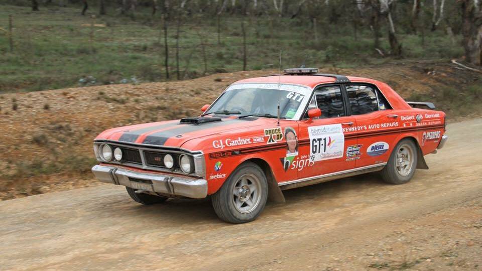 50th ANNIVERSARY: Noel Kennedy, Al Spencer and Peter Flanagan are taking part in the 50th anniversary recreation of the London to Sydney Marathon in the Ford Falcon GT1.