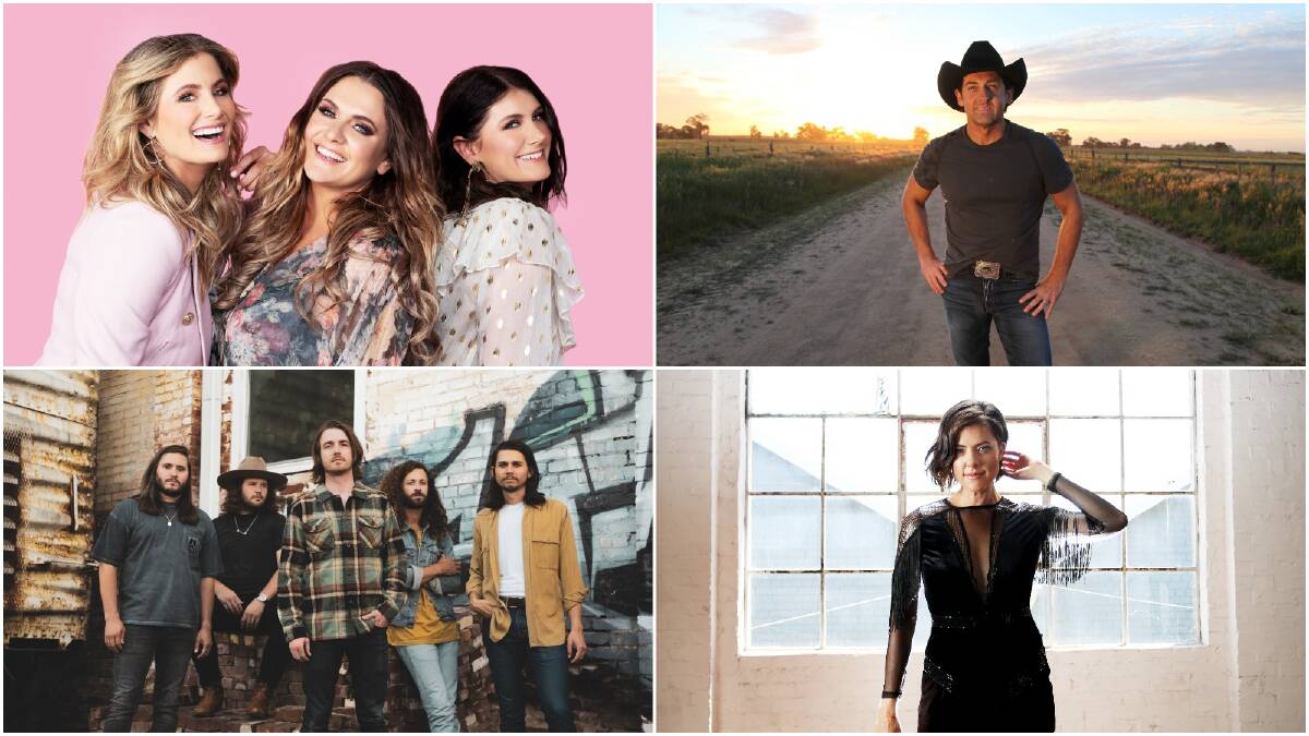 BIG COUNTRY: The McClymonts, Lee Kernaghan, Amber Lawrence and LANCO will head to Berry this May. Pictures: Supplied