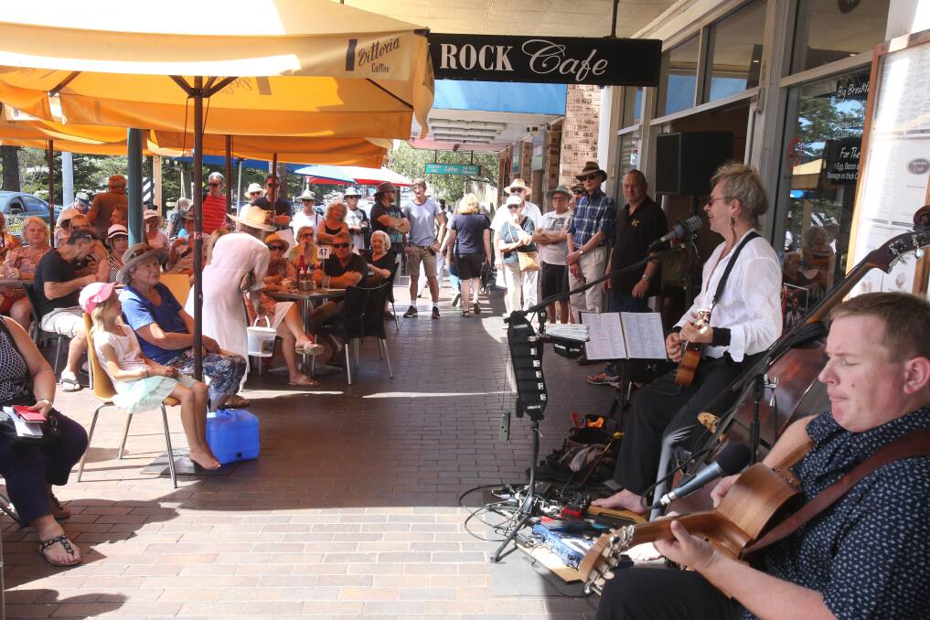 Expect music in the air across Kiama, Gerringong and Minnamurra over the weekend, like this scene from 2016. Picture by Robert Peet.