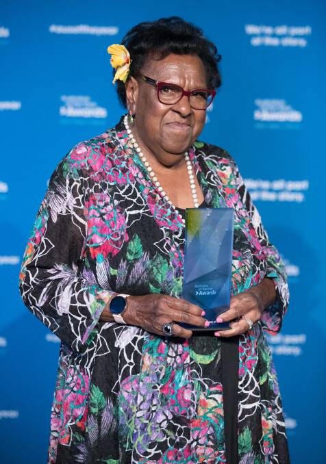  Aunty McRose Elu is an advocate for Torres Strait Islands communities with her state award. Picture: supplied by australianoftheyear.org.au