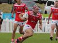 Jack Piccirilli was one of six try-scorers for the Illawarra South Coast Dragons on Sunday. Picture: Robert Peet