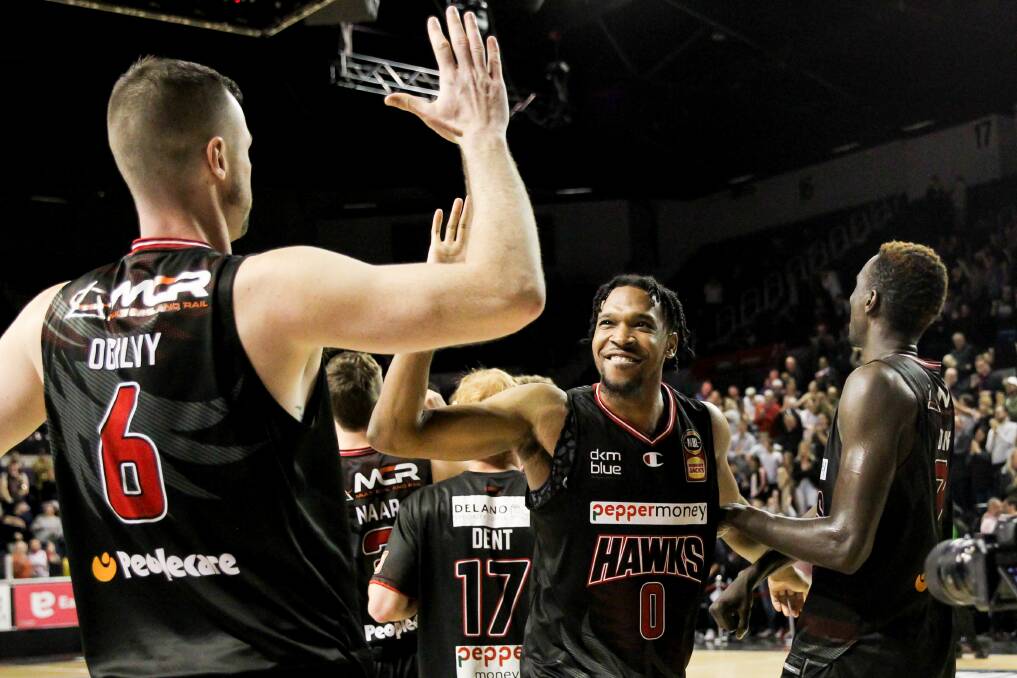 Hawks' Justin Simon was named NBL Defensive Player of the Year on Wednesday night. Photo: Anna Warr