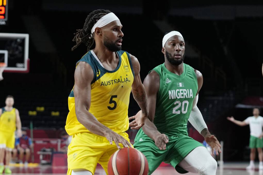 Nigeria had no answer for 'Boomers Patty' on Sunday night. Photo: AAP