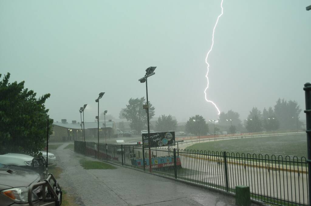 STRIKING TOO OFTEN: A severe thunderstorm brought heavy rainfall to the Central West on Monday. Photo: CHRIS SEABROOK.