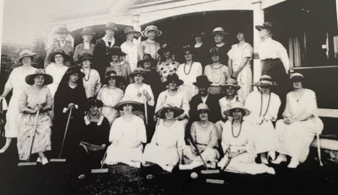 PROUD HISTORY: Nowra Croquet Club members in their inaugural year on December 8, 1922. Image Shoalhaven Historical Society