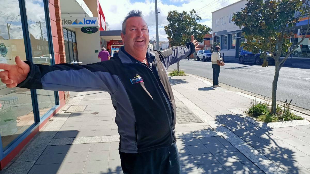 Bega Chamber of Commerce president John Watkin was elated to see shop doors opening on the main street of Bega from Thursday lunchtime. Photo: Ben Smyth