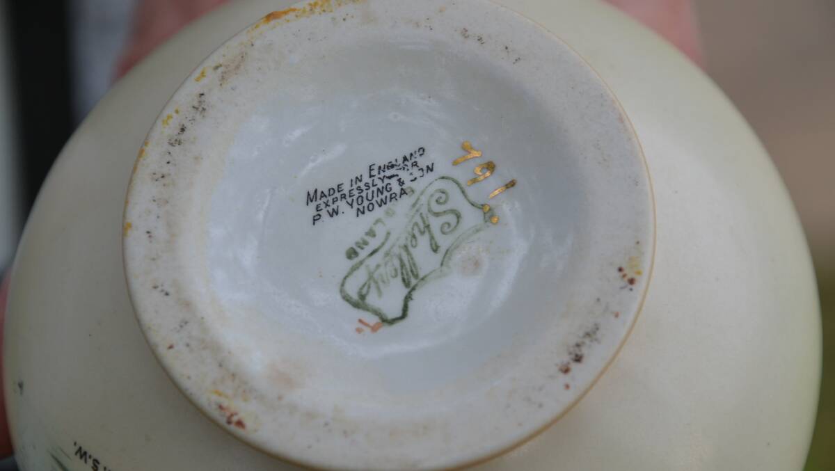 An inscription on the base of the jug says it was commissioned by PW Young & Son, jewellers of Nowra.