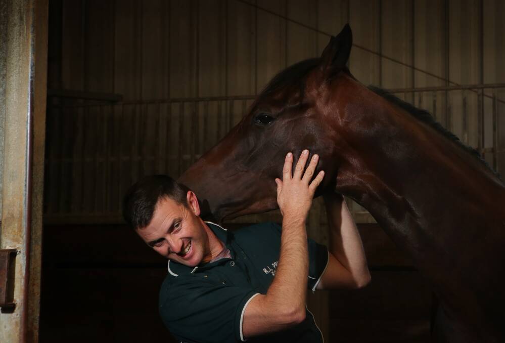 Former Nowra-based trainer Luke Price and Count De Rupee. Photo: Sylvia Liber