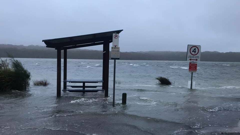 Lake Conjola entrance on Monday, February 10. Picture: Kim Coleman/CONJOLA RECOVERY/supplied.