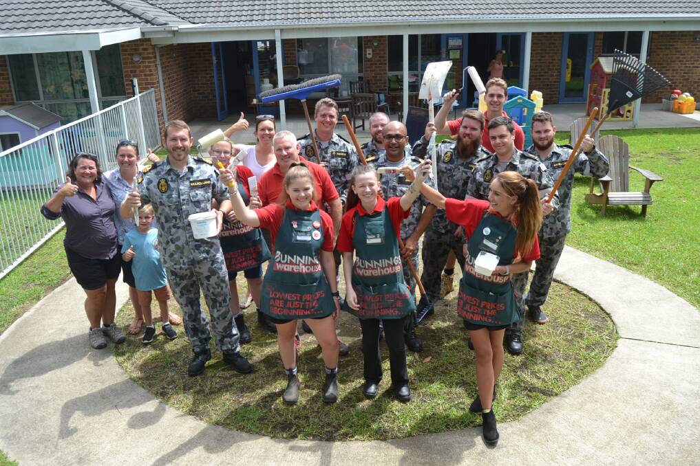 Noah's Inclusion Services appreciated the work by members of the 816 Squadron from HMAS Albatross and Ulladulla Bunnings Employees at their Ulladulla Centre. 