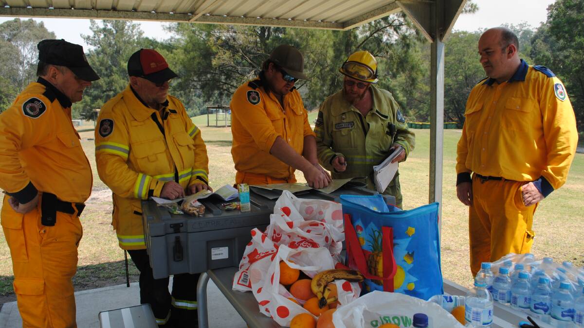 Brief relief at staging ground of the Currowan bushfire