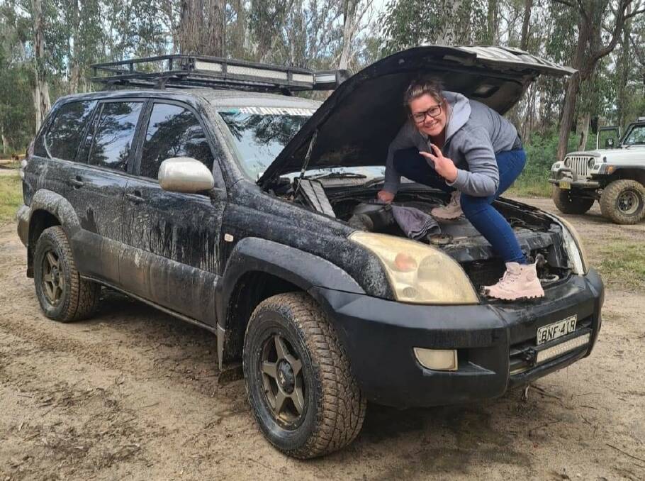 Loved the mud: Mrs Smith made firm friendships through her 'girls-only 4WD club'. Picture: supplied 