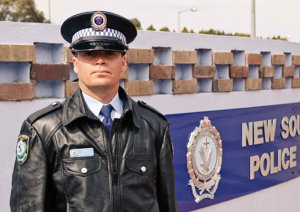 West as he appeared in 2012, as a new recruit to NSW Police. Picture: NSW Police Facebook 