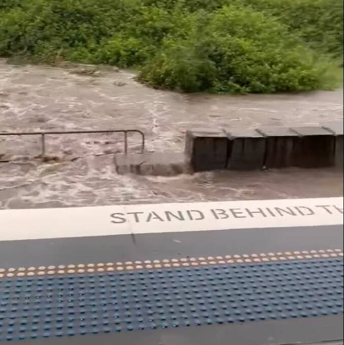 Flooding and landslips cancel trains across South Coast line
