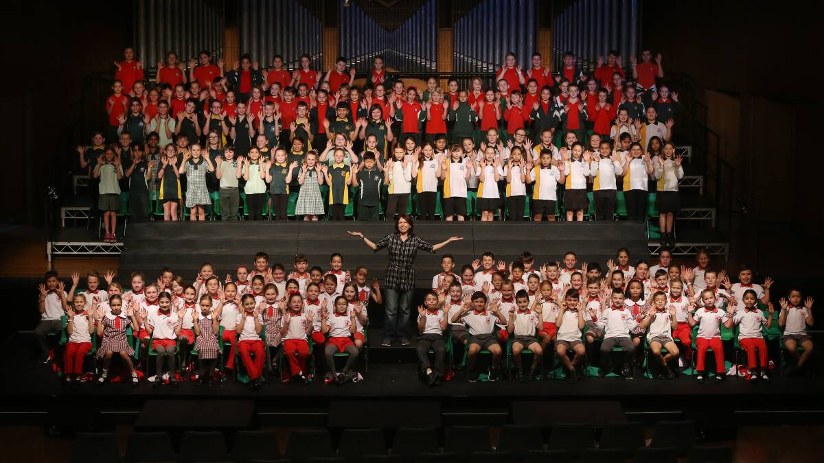 TIME'S UP: This time last year some 1500 students took part in the two-week Wollongong Choral Festival. The event won't go ahead this year, with moves in place to stop group singing in schools. Picture: Robert Peet