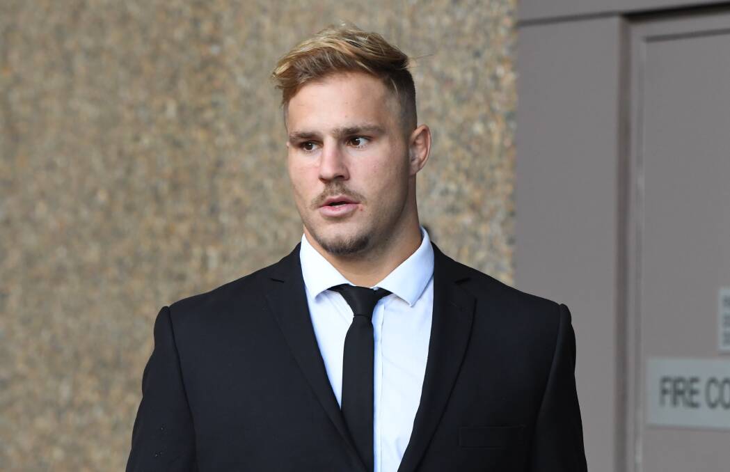Waiting game: Jack de Belin is fighting the NRL's "no-fault" stand down policy. Photo: AAP Image/Peter Rae