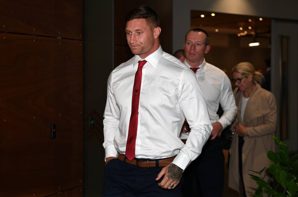Tariq Sims leaves the judiciary after his guilty verdict on Tuesday night. Photo: AAP Image/Dan Himbrechts.