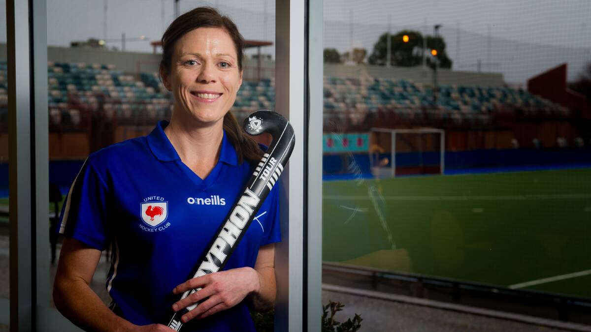 United hockey player, Tonina Staunton, has reached over 400 first grade games and is preparing for this weekend's semi-final. Picture: Elesa Kurtz