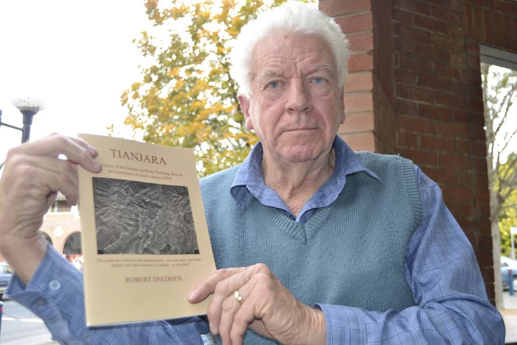 Bob Snedden, who wrote the book on the former artillery range in Tianjara. Picture: Robert Crawford