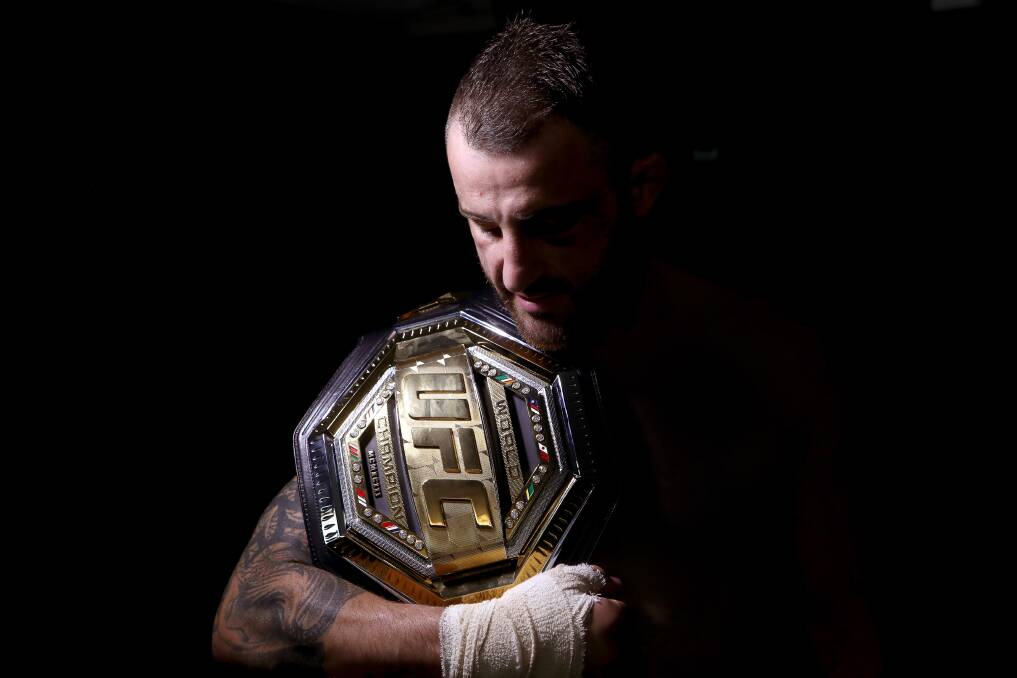 Alex Volkanovski will make the first defence of his featherweight title in a rematch against Max Holloway next month. Photo: Sylvia Liber.