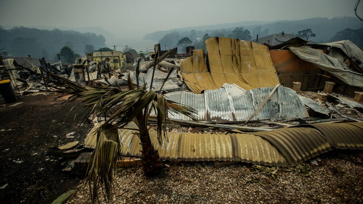 A home in Lake Conjola that was lost in an inferno which devastated the town. Picture: Karleen Minney