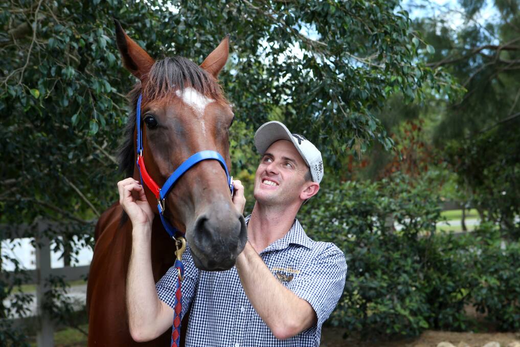 Trainer Luke Price with talented mare Tochi. Photo: Sylvia Liber.