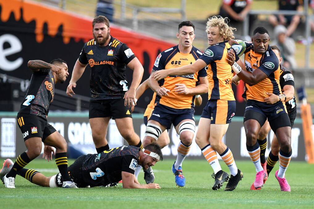 The Brumbies threw offloads at will against the Chiefs. Photo: Photosport