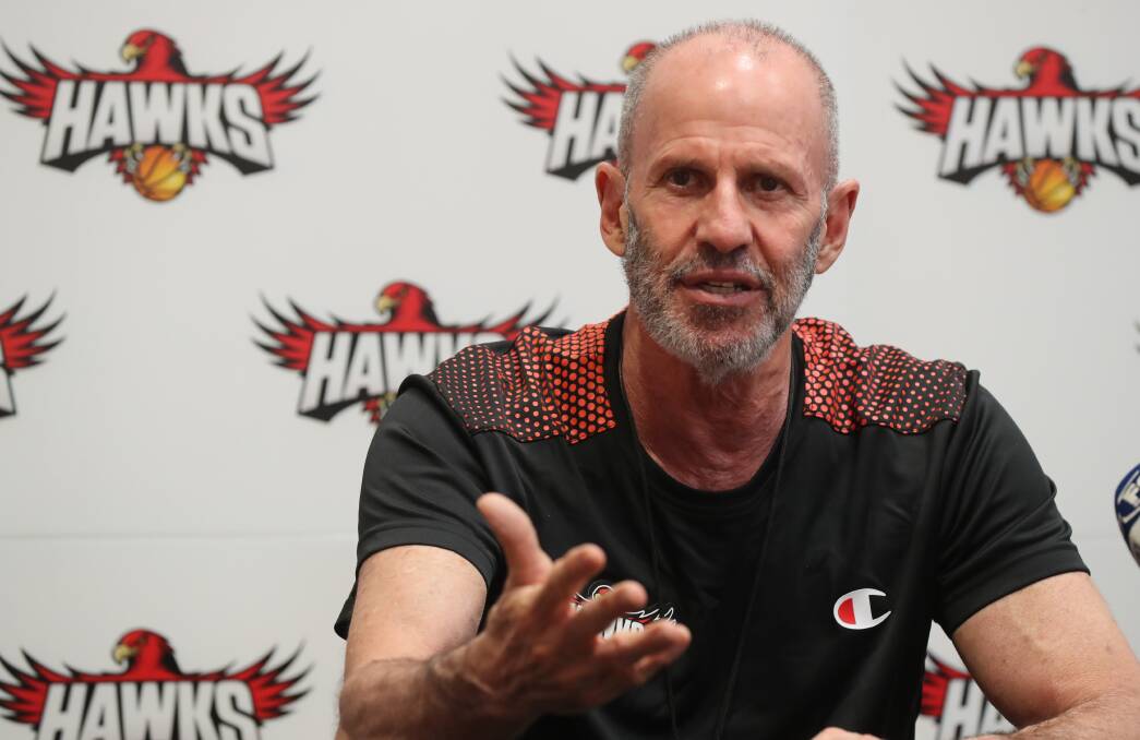 Hawks coach Brian Goorjian has emerged as a contender for the vacant Boomers role. Photo: Robert Peet. 