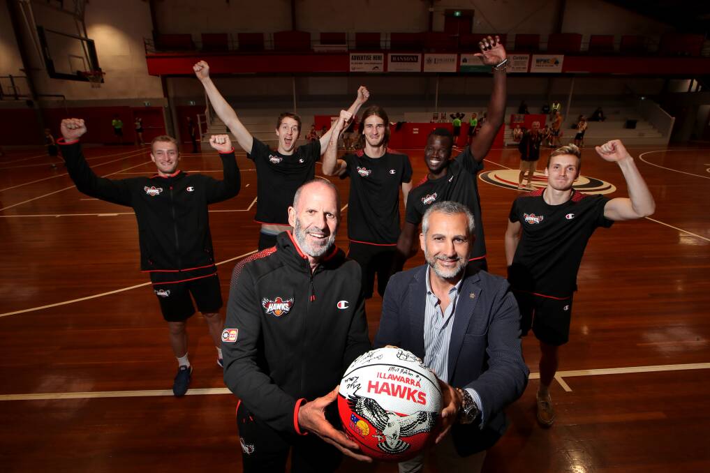 'Illawarra' has returned to the Hawks logo after meeting the NBL's lofty membership target with the help of major sponsors. Photo: Sylvia Liber