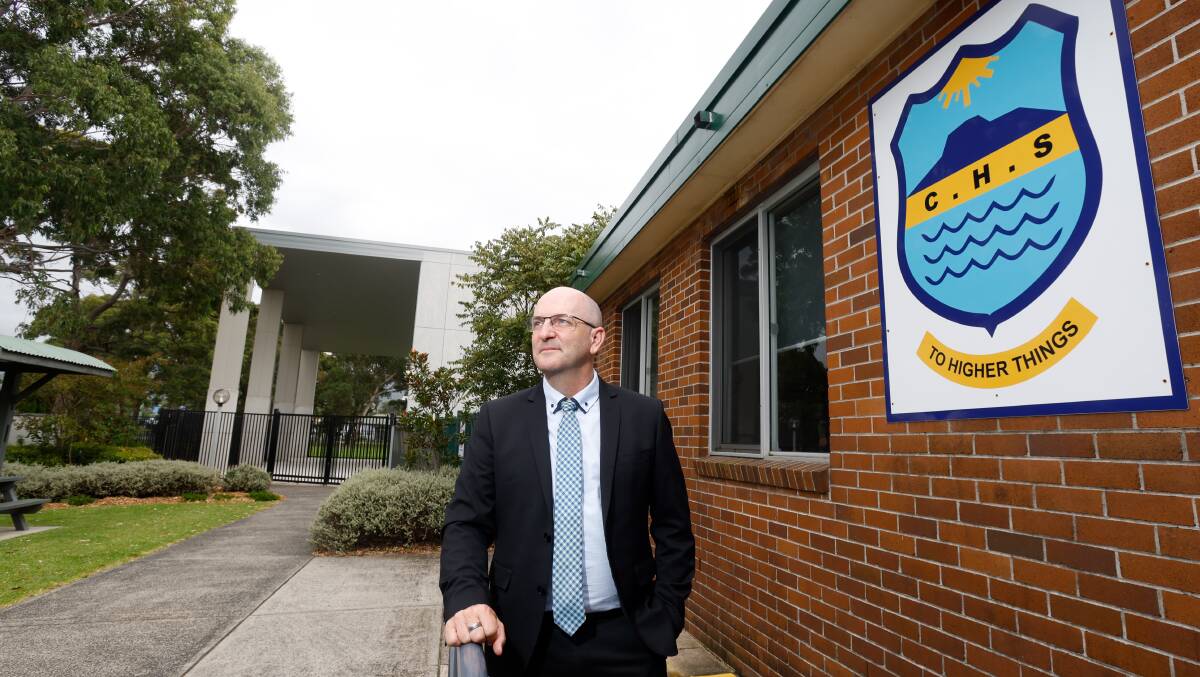Principal Paul Roger at Corrimal High School. Picture by Anna Warr