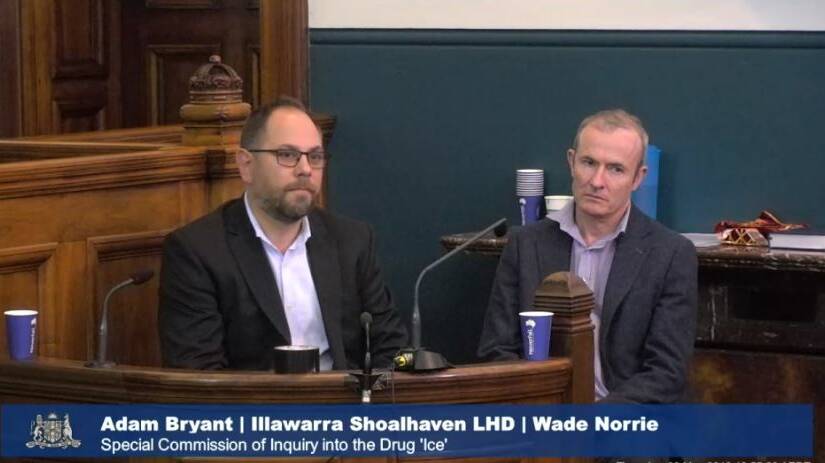 Complex needs: Adam Bryant and Wade Norrie have told the Special Commission of Inquiry into Ice that specialised treatment units would benefit ice-affected patients - and ease the burden on other services.
