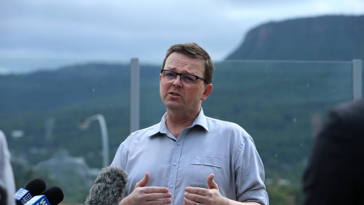 ISLHD public health director Curtis Gregory addresses the media on Thursday. Picture: Sylvia Liber