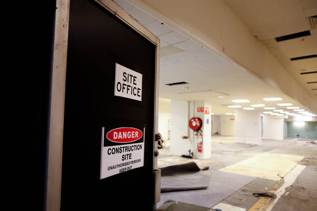 Construction continues at the centre, situated at the former David Jones site in Crown Street mall.