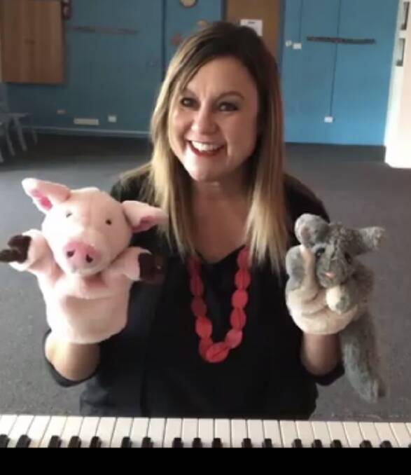 Life Centre Music School Director Natalie Hillier has adapted her music classes for the online space for students as young as two-years-old. Photo supplied.