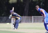 Lake Illawarra skipper Kerrod White batting against Shellharbour during the 2022/23 season. Picture by Sylvia Liber