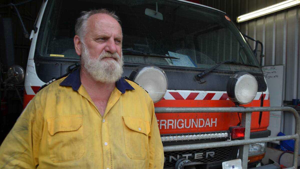 SAFETY: Nerrigundah RFS captain Ron Threlfall says extra funds for RFS shouldn't be spent paying volunteers, but rather on better equipment.