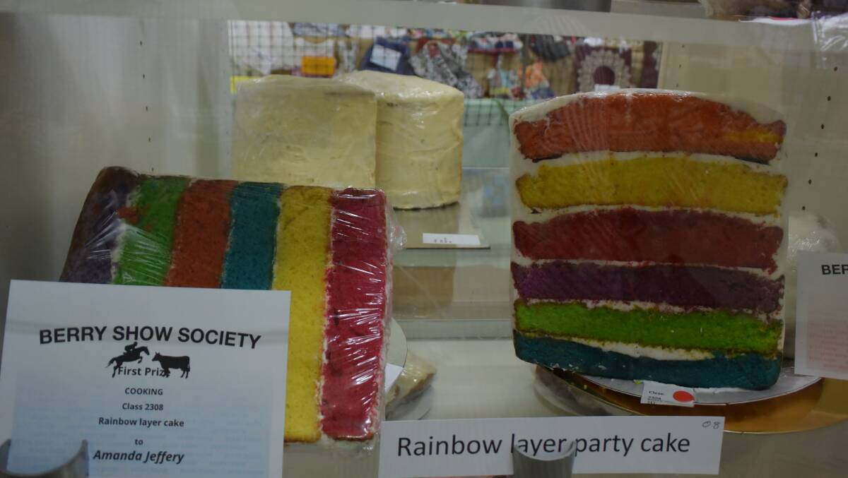 The multi-layered "rainbow cake" is the latest trend to take hold at the pavilion.