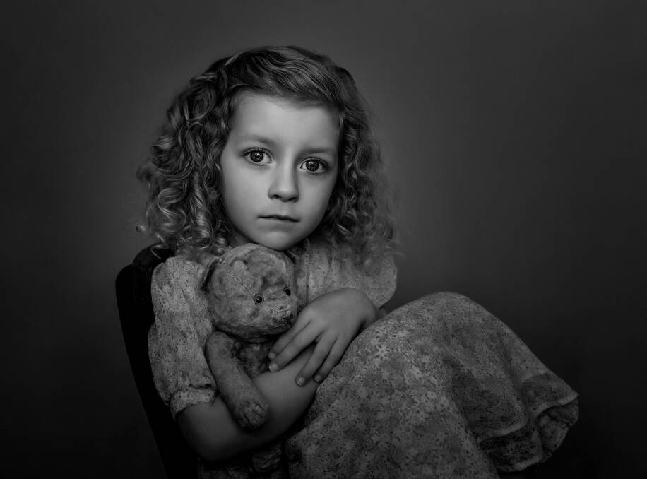 MOMENT IN TIME: Natalie was awarded silver for her portrait of four-year-old Zara. 