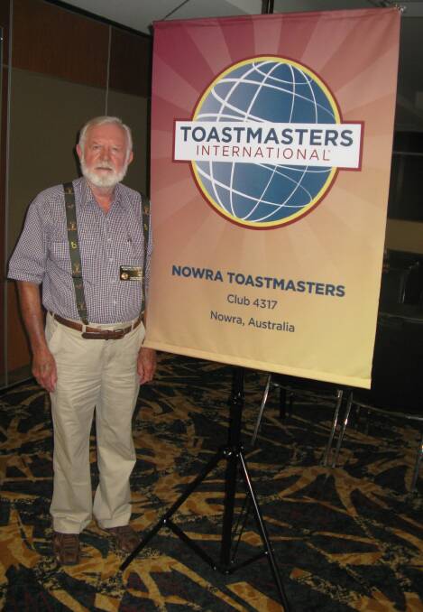 STRONG SPEAKER: Wolfgang Seuhrer, secretary of Nowra Toastmasters.