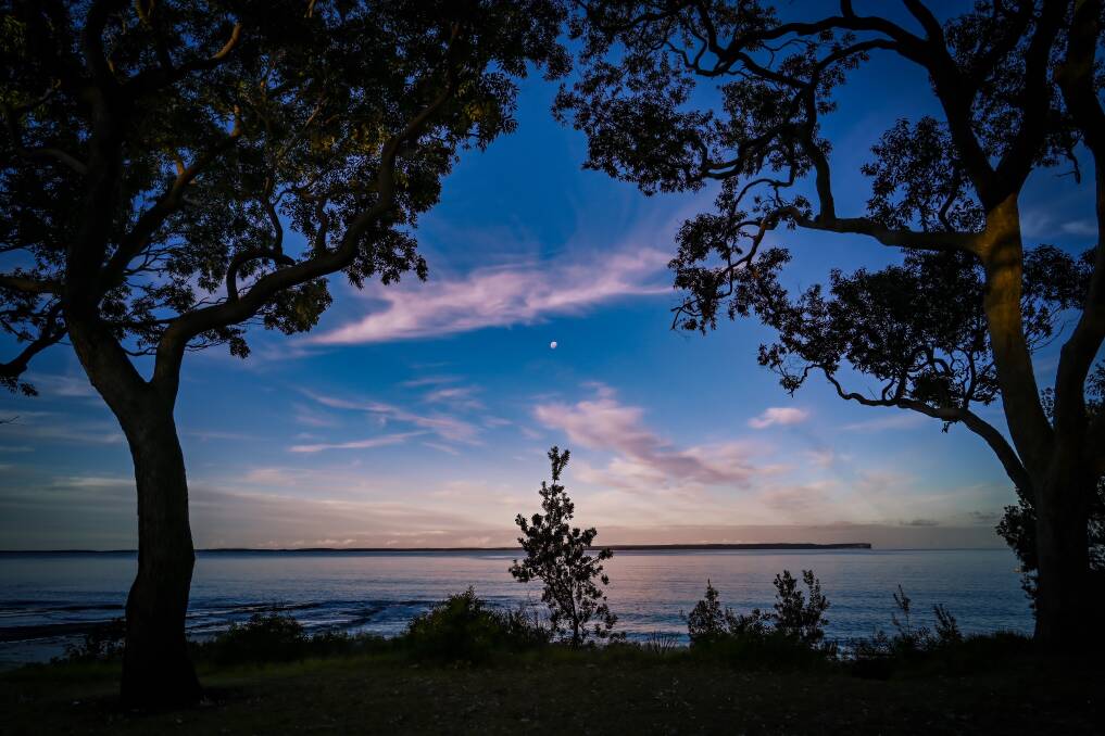 PIC OF THE DAY: Moon rises over Jervis Bay, captured by Tracey Staples. Submit entries to editor.scregister@fairfaxmedia.com.au 
