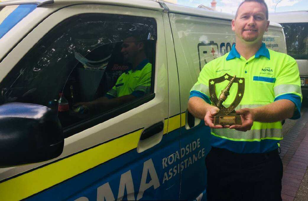 BACK ON THE ROAD: Michael Allen, Nowra NRMA patrol staff member was recently awarded the NRMA’s 2018 Patrol of the Year for the South East Region. 

