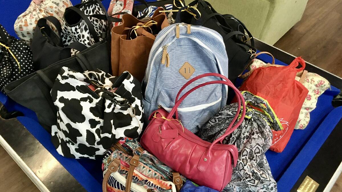 Bags delivered to Nowra Youth Centre. Photo supplied. 
