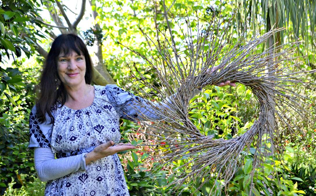 BASKETRY: Artist Lissa-Jane de Sailles was the winner of the Veolia Mulwaree Travelling Scholarship and is currently overseas honing her craft. 