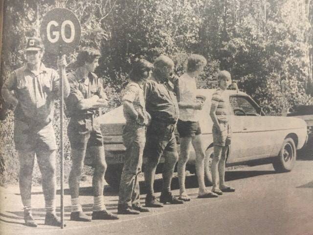 PROTEST: Truck drivers held a four-day blockade in Nowra in April, 1979. Photo: Shoalhaven Historical Society. 